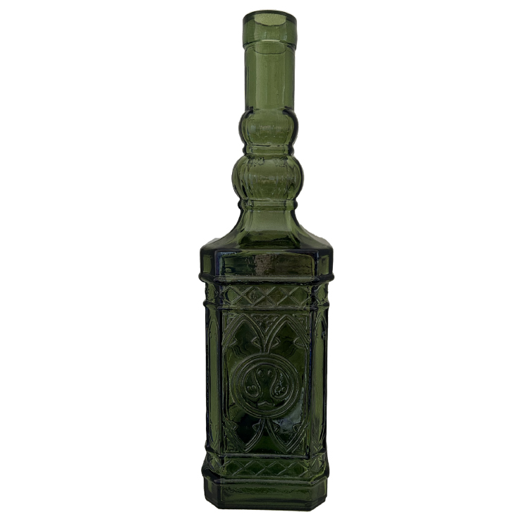 fles vaas gerecycled glas groen 45cm