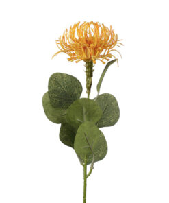 Kunststof Protea suikerbos donkergeel