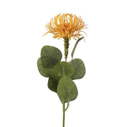 Kunststof Protea suikerbos donkergeel
