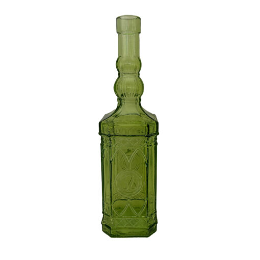 fles vaas gerecycled glas groen 25cm