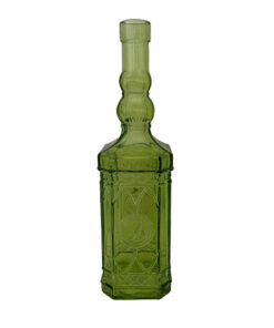 fles vaas gerecycled glas groen 25cm