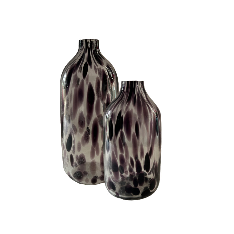 Vaas Cheetah Aubergine - 30cm - Afbeelding 2