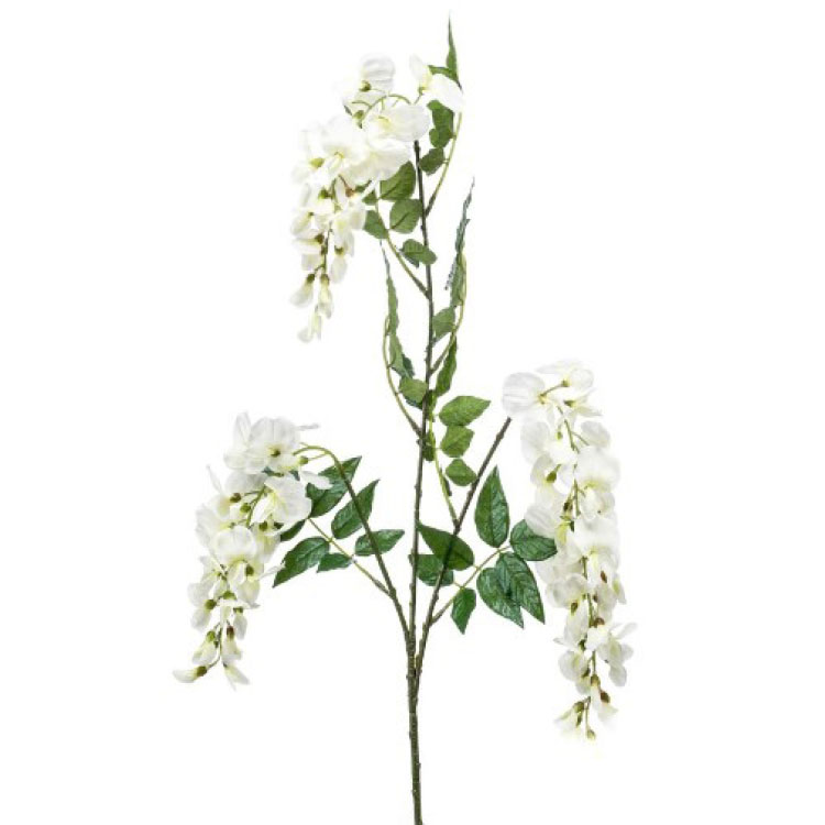 Wisteria 3 takken - Wit - 70cm