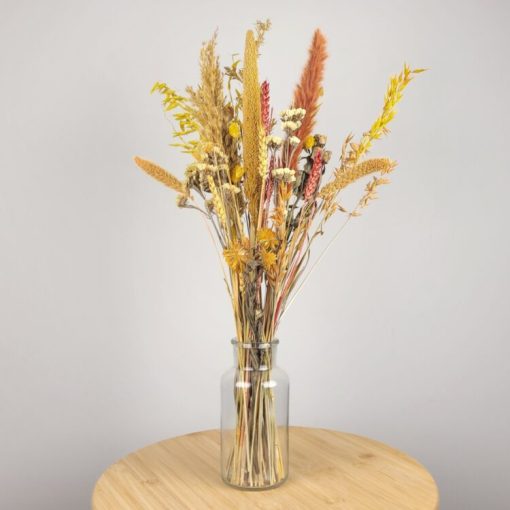 Droogboeket geel oranje