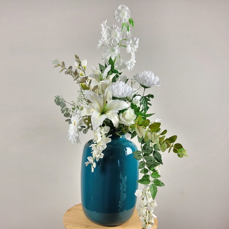 Zijden boeket 'sensation white'