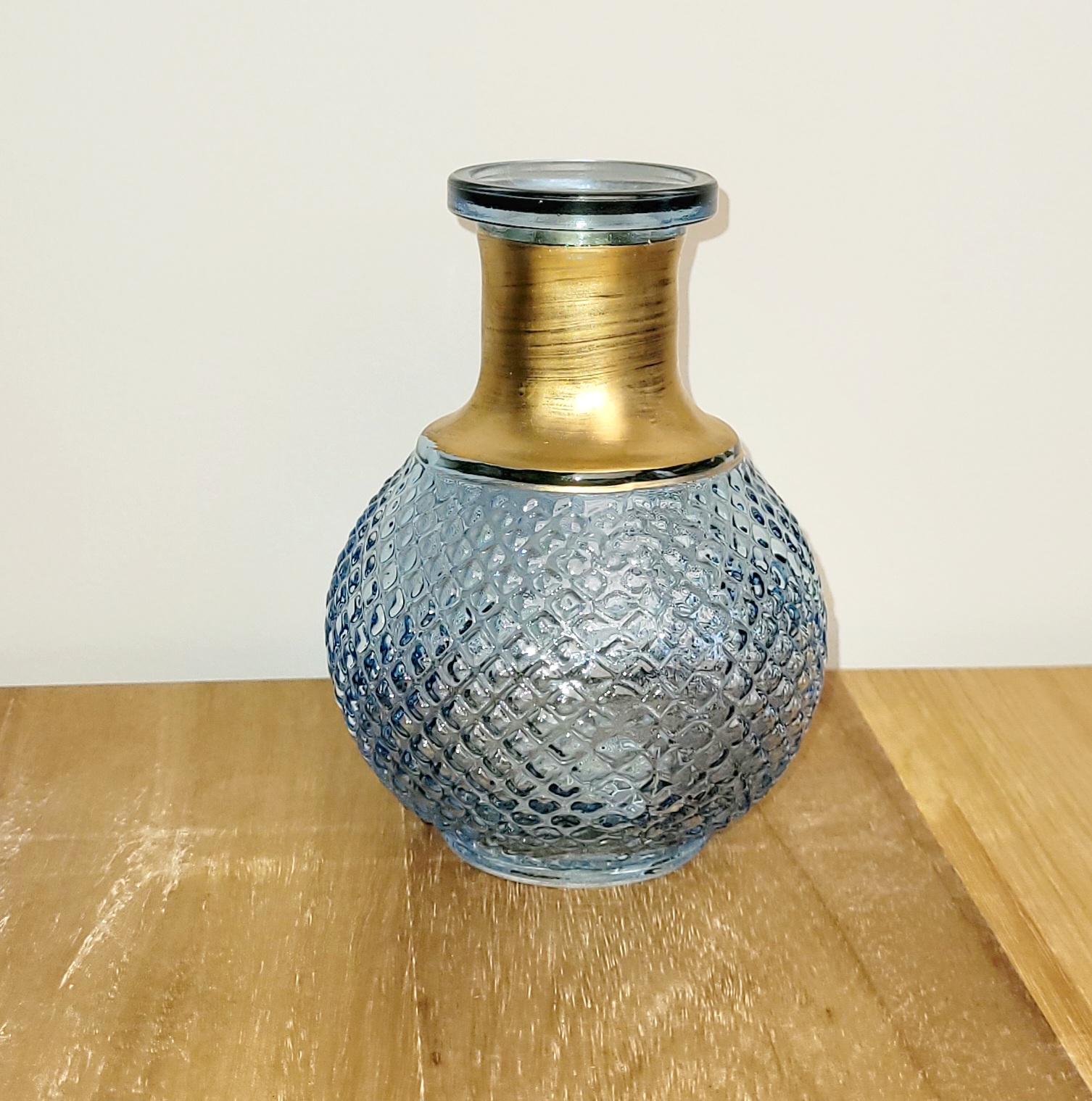 kandelaar vaasje lichtblauw