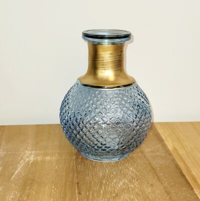 kandelaar vaasje lichtblauw