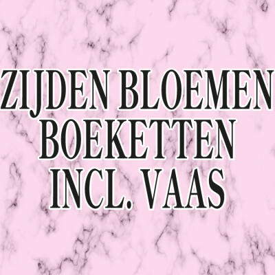 Zijden boeket incl. vaas
