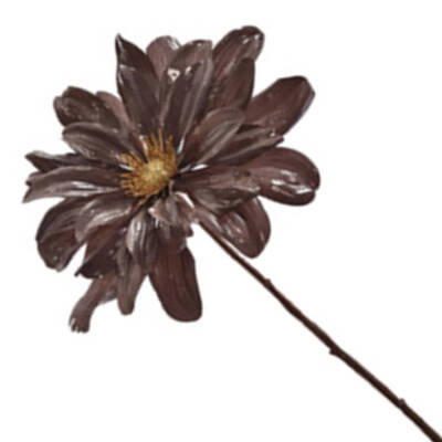 Bruine zijden bloemen