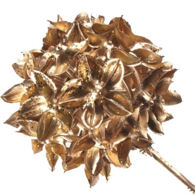 Gouden zijden bloemen