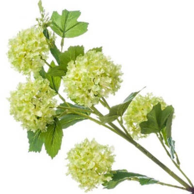 Groene zijden bloemen