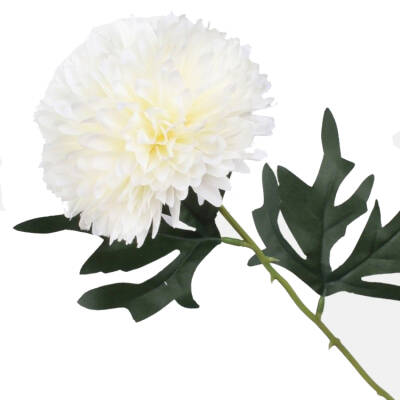 Witte zijden bloemen