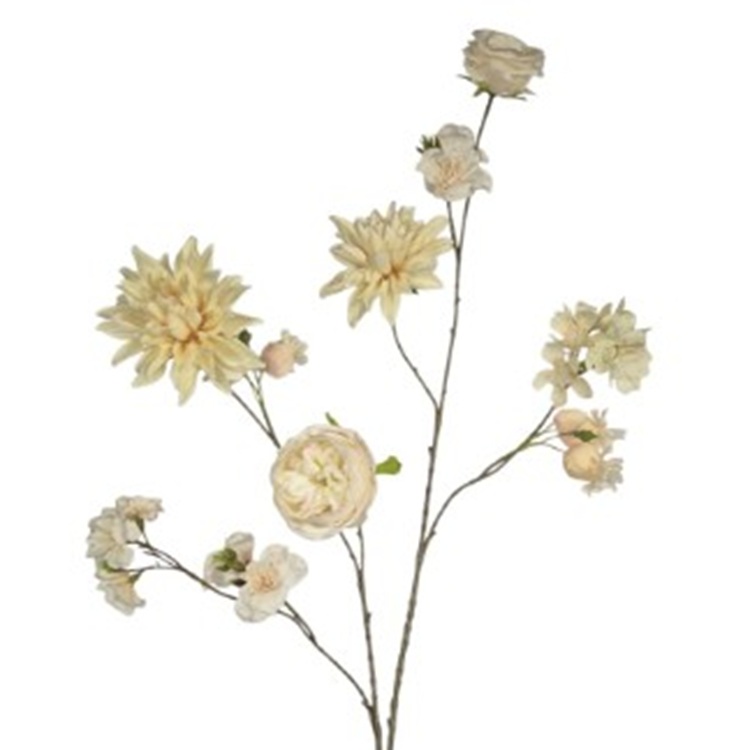 Ikebana Champagne - 10 bloemen - 110cm